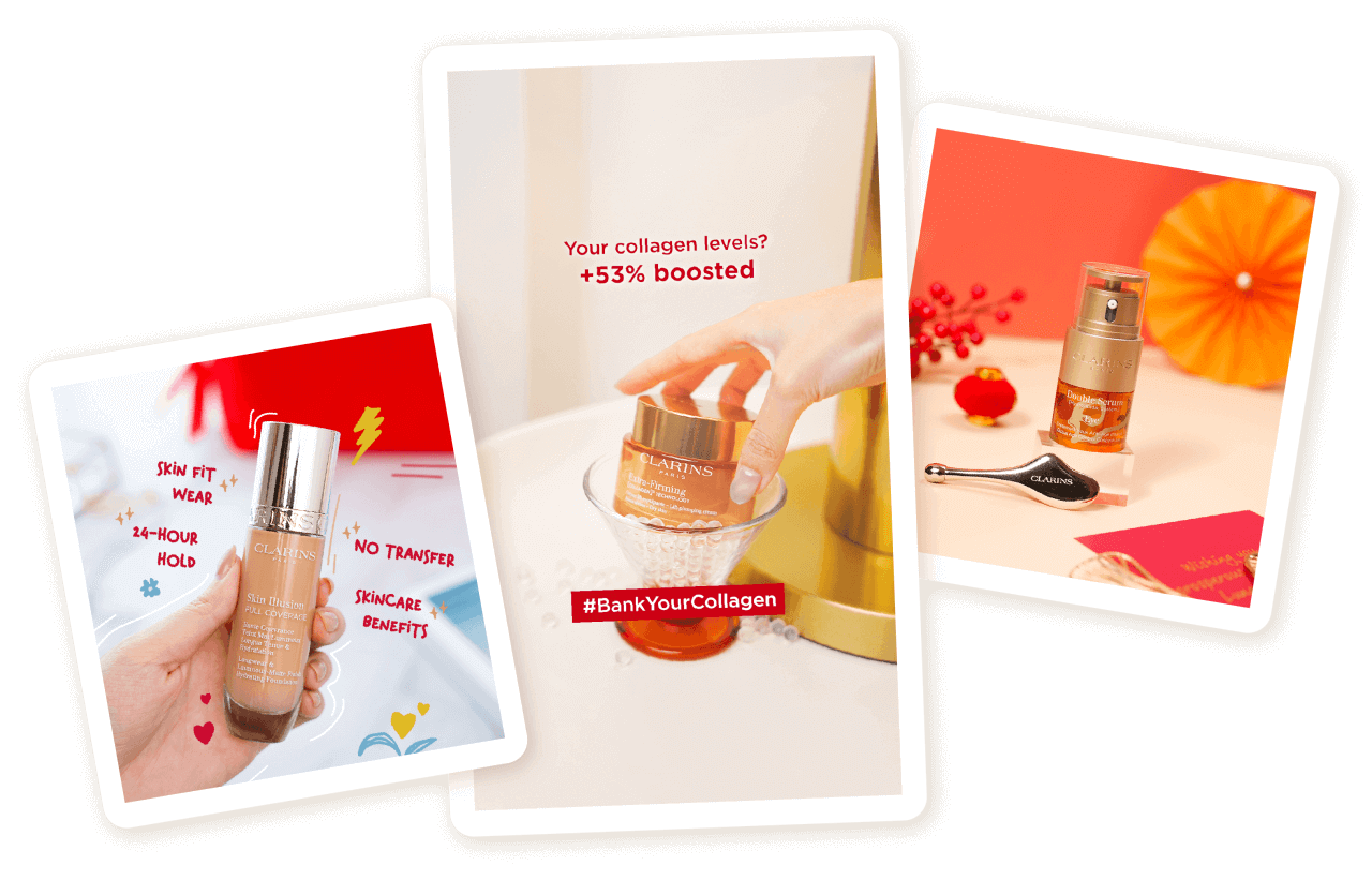 Standardised Visual Identity for Luxe Positioning images